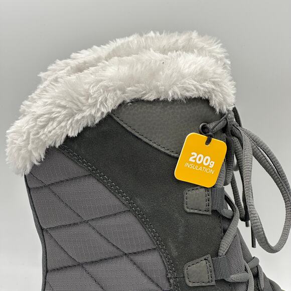 NWT Columbia Ice Maiden II Gray Winter Boots Womens Size 6 200g Insulation NEW - Picture 12 of 16